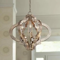 Possini Euro Ornament 23 1/4" Wide Aged Silver 6-Light Chandelier 8 Possini Euro Ornament 23 1/4" Wide Aged Silver 6-Light Chandelier -Lighting Sales Shop possini euro ornament 23 and one quarter inch wide aged silver 6 light chandelier t5031cropped
