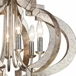 Possini Euro Ornament 23 1/4" Wide Aged Silver 6-Light Chandelier 10 Possini Euro Ornament 23 1/4" Wide Aged Silver 6-Light Chandelier -Lighting Sales Shop possini euro ornament 23 and one quarter inch wide aged silver 6 light chandelier t5031views1