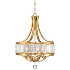 Possini Euro Prava 21 1/2" Wide Brass 4-Light Crystal Chandelier 9 Possini Euro Prava 21 1/2" Wide Brass 4-Light Crystal Chandelier -Lighting Sales Shop possini euro prava 21 and one half inch wide brass 4 light crystal chandelier 71d34