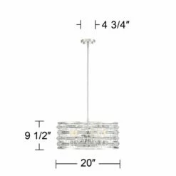 Possini Euro Smart 20" Wide Nickel And Crystal Modern Pendant Light 15 Possini Euro Smart 20" Wide Nickel And Crystal Modern Pendant Light -Lighting Sales Shop possini euro smart 20 inch wide nickel and crystal modern pendant light 39h46views5