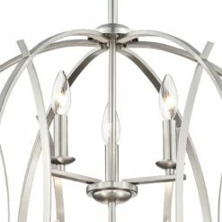 Possini Euro Spherical 24" Wide Brushed Nickel Globe 6-Light Pendant -Lighting Sales Shop possini euro spherical 24 inch wide brushed nickel globe 6 light pendant t6704views1