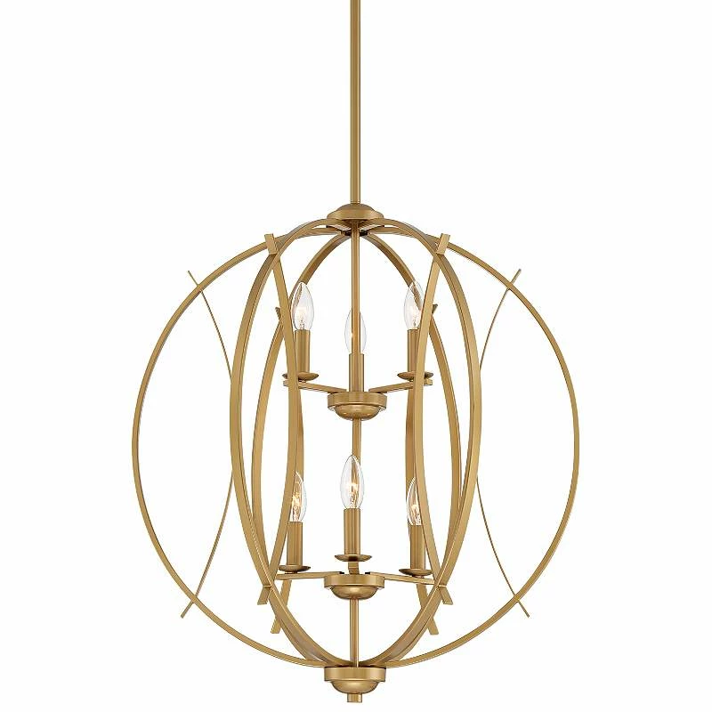 Possini Euro Spherical 24" Wide Gold 6-Light Orb Pendant 4 Possini Euro Spherical 24" Wide Gold 6-Light Orb Pendant - Image 2