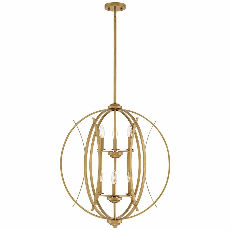 Possini Euro Spherical 24" Wide Gold 6-Light Orb Pendant 8 Possini Euro Spherical 24" Wide Gold 6-Light Orb Pendant - Image 6