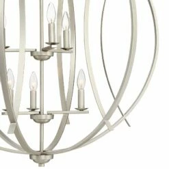 Possini Euro Spherical 32 3/4"W Brushed Nickel 9-Light Pendant -Lighting Sales Shop possini euro spherical 32 and three quarter inchw brushed nickel 9 light pendant 45n01views1