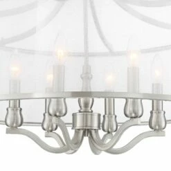 Possini Euro Sydney 25" Wide Brushed Nickel 6-Light Pendant -Lighting Sales Shop possini euro sydney 25 inch wide brushed nickel 6 light pendant 45c37views1