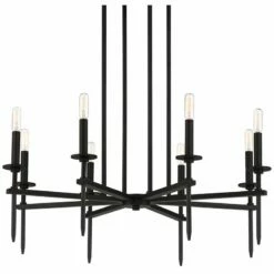 Possini Euro Tasman 31 1/2" Wide Black 8-Light Modern Chandelier -Lighting Sales Shop possini euro tasman 31 and one half inch wide black 8 light modern chandelier 96c28