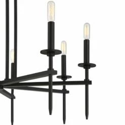 Possini Euro Tasman 31 1/2" Wide Black 8-Light Modern Chandelier -Lighting Sales Shop possini euro tasman 31 and one half inch wide black 8 light modern chandelier 96c28views1