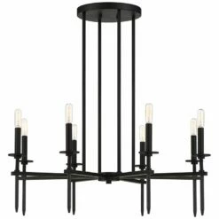 Possini Euro Tasman 31 1/2" Wide Black 8-Light Modern Chandelier -Lighting Sales Shop possini euro tasman 31 and one half inch wide black 8 light modern chandelier 96c28views3