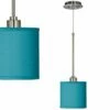 Possini Euro Teal Blue 7" Wide Faux Silk Mini Pendant Light -Lighting Sales Shop possini euro teal blue 7 inch wide faux silk mini pendant light 9v371cropped