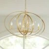 Possini Euro Tiller 32" Wide Gold Leaf 8-Light Foyer Pendant -Lighting Sales Shop possini euro tiller 32 inch wide gold leaf 8 light foyer pendant 331c1cropped