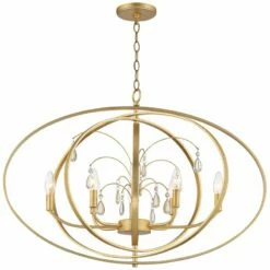 Possini Euro Tiller 32" Wide Gold Leaf 8-Light Foyer Pendant -Lighting Sales Shop possini euro tiller 32 inch wide gold leaf 8 light foyer pendant 331c1views4