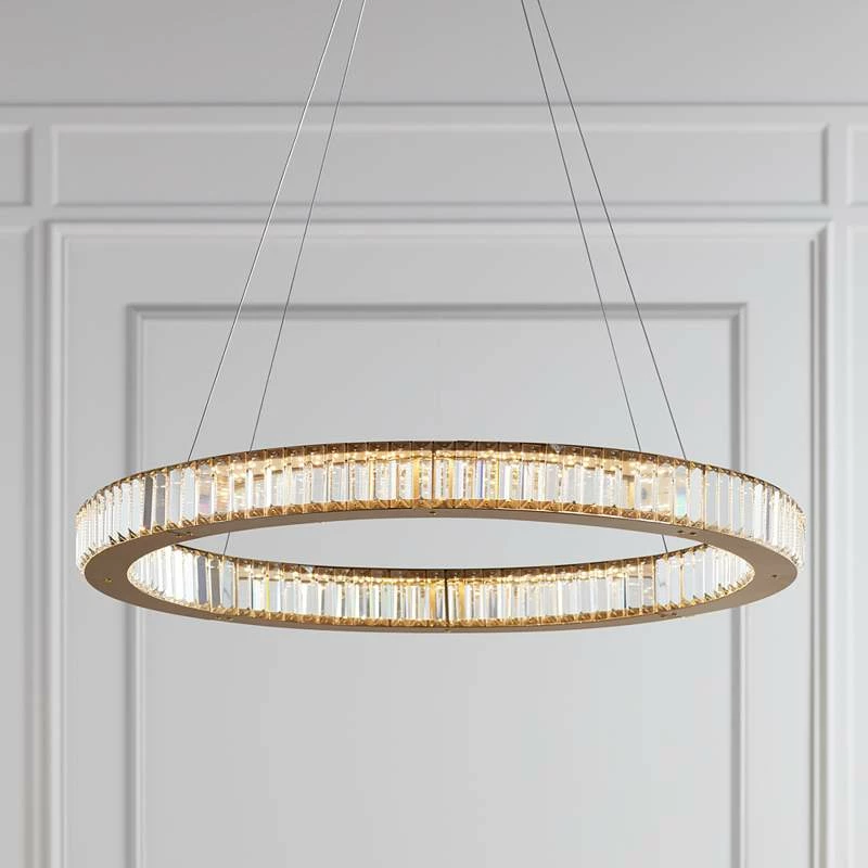 Possini Euro Vesta 35 1/2" Wide Gold Crystal LED Pendant Chandelier 3 Possini Euro Vesta 35 1/2" Wide Gold Crystal LED Pendant Chandelier