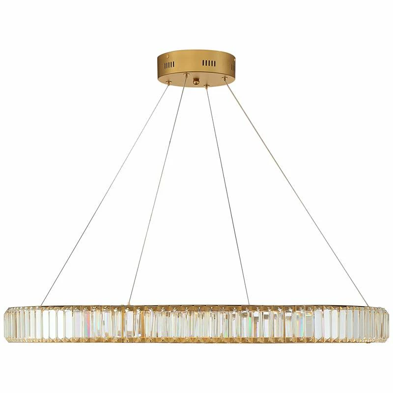 Possini Euro Vesta 35 1/2" Wide Gold Crystal LED Pendant Chandelier 8 Possini Euro Vesta 35 1/2" Wide Gold Crystal LED Pendant Chandelier - Image 6
