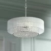 Possini Euro Viviette 20" Wide Chrome And Modern Crystal Pendant Light