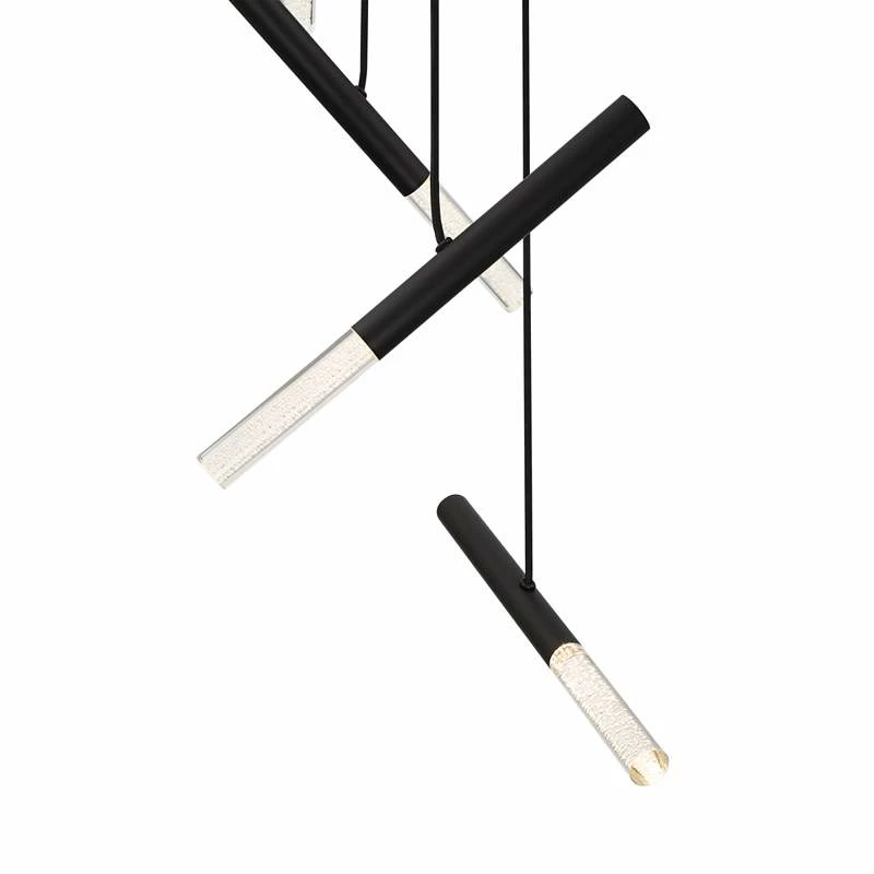 Possini Medley 18" Wide Black And Crystal Multi-Light LED Pendant 6 Possini Medley 18" Wide Black And Crystal Multi-Light LED Pendant - Image 4