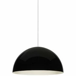 Powell Street 12"W Black-White LED Freejack Mini Pendant