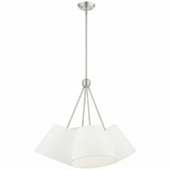 Prato 25" Wide Brushed Nickel 4-Light Pendant Light -Lighting Sales Shop prato 25 inch wide brushed nickel 4 light pendant light 82g67views3