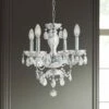 Princeton 17" Wide Chrome And Crystal 4-Light Chandelier -Lighting Sales Shop princeton 17 inch wide chrome and crystal 4 light chandelier 66d14cropped