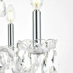 Princeton 17" Wide Chrome And Crystal 4-Light Chandelier 10 Princeton 17" Wide Chrome And Crystal 4-Light Chandelier -Lighting Sales Shop princeton 17 inch wide chrome and crystal 4 light chandelier 66d14views1