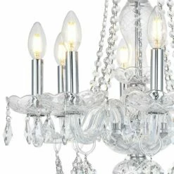 Princeton 20" Wide Chrome And Crystal 8-Light Chandelier -Lighting Sales Shop princeton 20 inch wide chrome and crystal 8 light chandelier 66d15views1