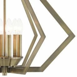 Prism 26" Wide Antique Brass 6-Light Chandelier -Lighting Sales Shop prism 26 inch wide antique brass 6 light chandelier 69m13views1