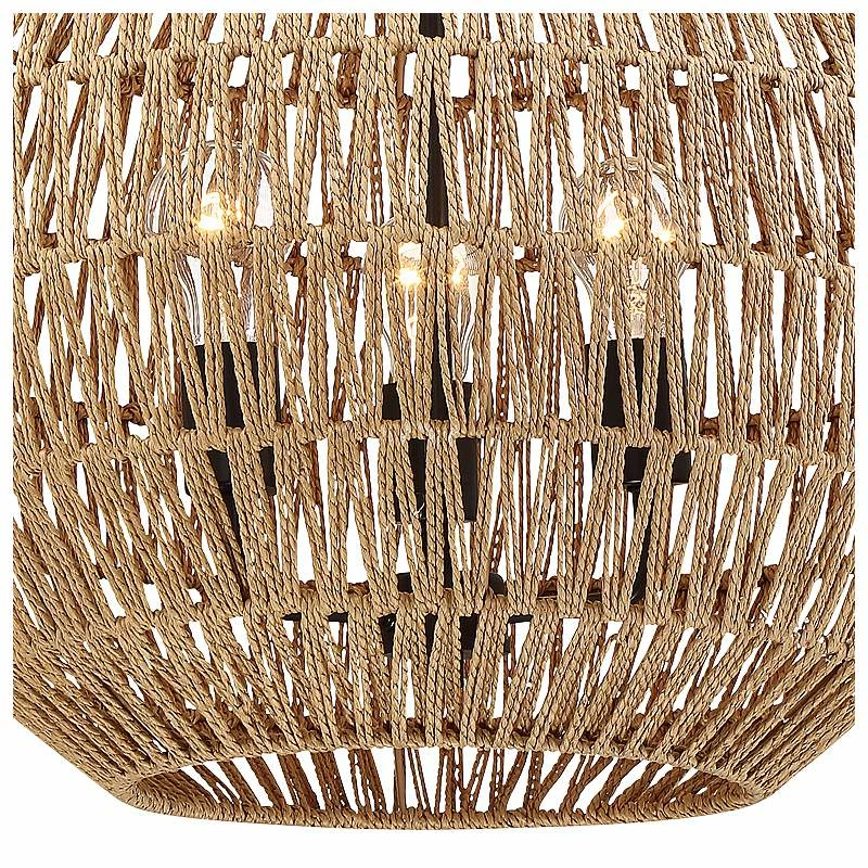 Quoizel Casablanca 18.3" Wide Palladian Bronze Modern Cage Pendant 4 Quoizel Casablanca 18.3" Wide Palladian Bronze Modern Cage Pendant - Image 3