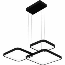 Quoizel Elvive 21.75" Wide Matte Black LED Modern Pendant -Lighting Sales Shop quoizel elvive 21 75 inch wide matte black led modern pendant 922r2views2