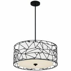 Quoizel Newcastle 23 1/2" Wide Matte Black 4-Light Pendant -Lighting Sales Shop quoizel newcastle 23 and one half inch wide matte black 4 light pendant 99p22views3