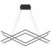 Quoizel Newman 36 1/4" Wide Matte Black LED Linear Chandelier -Lighting Sales Shop quoizel newman 36 and one quarter inch wide matte black led linear chandelier 99n04