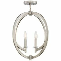Quoizel Orion 18"W Brushed Nickel 4-Light Steel Pendant -Lighting Sales Shop quoizel orion 18 inchw brushed nickel 4 light steel pendant 1t975views3