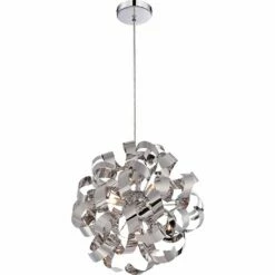Quoizel Ribbons 17" Wide Polished Chrome Pendant -Lighting Sales Shop quoizel ribbons 17 inch wide polished chrome pendant 7t368views1