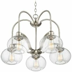 Quoizel Trilogy 26" Wide Brushed Nickel 5-Light Chandelier -Lighting Sales Shop quoizel trilogy 26 inch wide brushed nickel 5 light chandelier 18t84views3