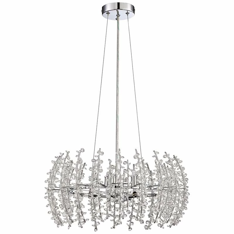 Quoizel Valla 20" Wide Polished Chrome Pendant 5 Quoizel Valla 20" Wide Polished Chrome Pendant - Image 3