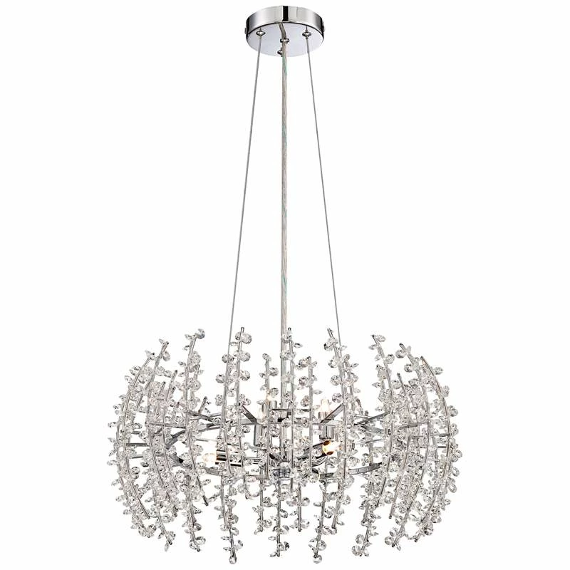 Quoizel Valla 20" Wide Polished Chrome Pendant 6 Quoizel Valla 20" Wide Polished Chrome Pendant - Image 4