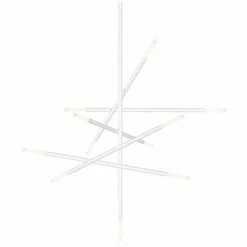 Qux Sonneman 39 1/2" Wide Satin White LED Modern Pendant Light