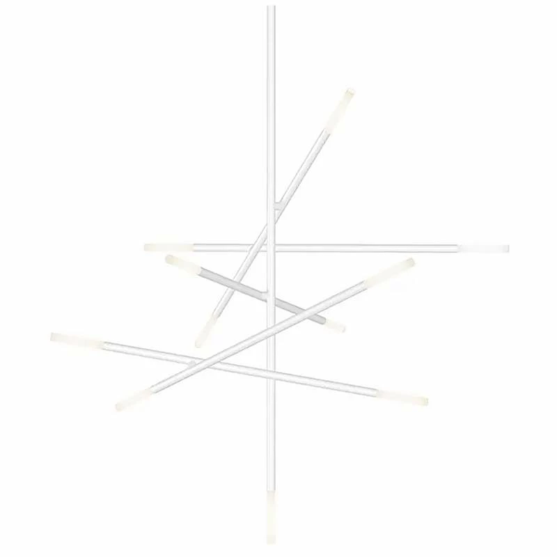 Qux Sonneman 39 1/2" Wide Satin White LED Modern Pendant Light 3 Qux Sonneman 39 1/2" Wide Satin White LED Modern Pendant Light