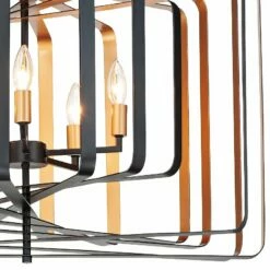 Maxim Radial 30" Wide Rectangular Black Gold 5-Light Modern Pendant Light 7 Maxim Radial 30" Wide Rectangular Black Gold 5-Light Modern Pendant Light -Lighting Sales Shop radial 30 inch wide rectangular black gold 5 light modern pendant light 82n40views1