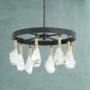 Rare Elements 20" Wide Sand Coal 8-Light LED Chandelier 2 Rare Elements 20" Wide Sand Coal 8-Light LED Chandelier -Lighting Sales Shop rare elements 20 inch wide sand coal 8 light led chandelier 92d51cropped