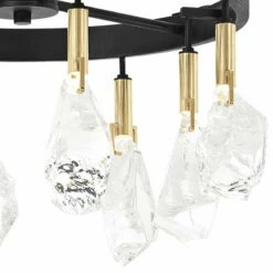 Rare Elements 20" Wide Sand Coal 8-Light LED Chandelier 7 Rare Elements 20" Wide Sand Coal 8-Light LED Chandelier -Lighting Sales Shop rare elements 20 inch wide sand coal 8 light led chandelier 92d51views1