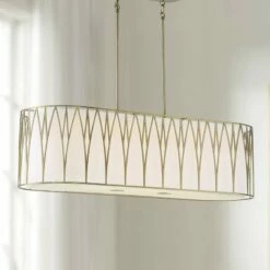 Regal Terrace 42" Wide Soft Brass LED Island Pendant Light