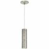 Revel 2 1/2" Wide Satin Nickel Freejack Mini Pendant Light -Lighting Sales Shop revel 2 and one half inch wide satin nickel freejack mini pendant light 73h82