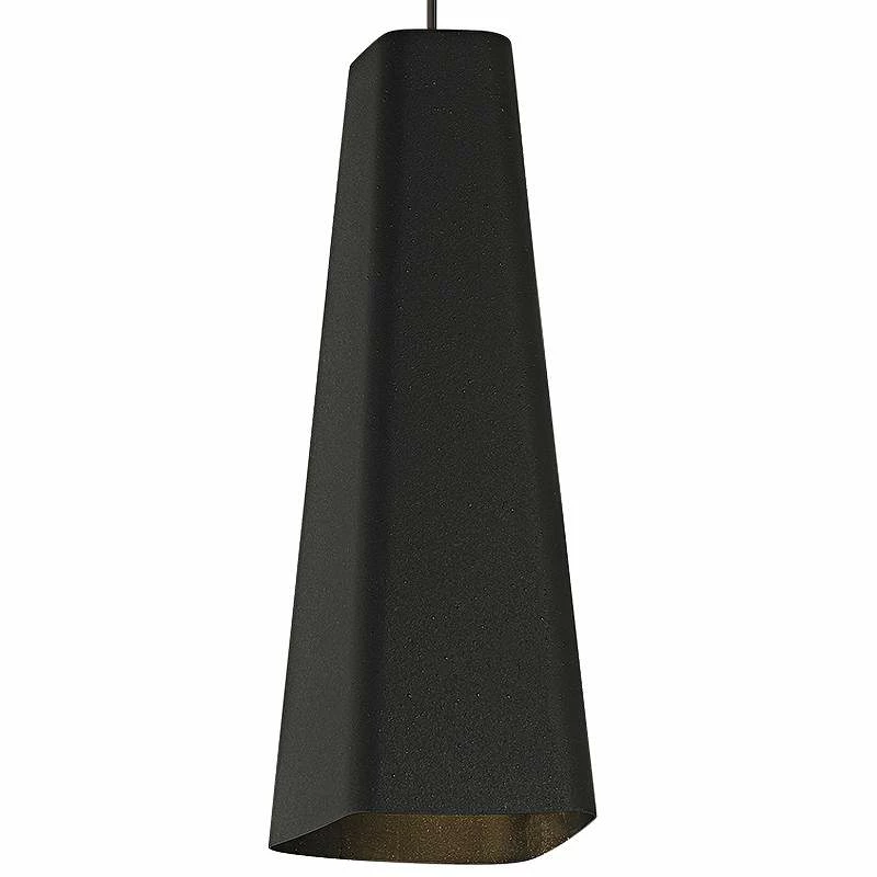 Rhonan 4 1/2" Wide Textured Black Freejack Mini Pendant 4 Rhonan 4 1/2" Wide Textured Black Freejack Mini Pendant - Image 2