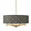 Rhythm Ava 6-Light Gold Pendant Chandelier -Lighting Sales Shop rhythm ava 6 light gold pendant chandelier 666v7