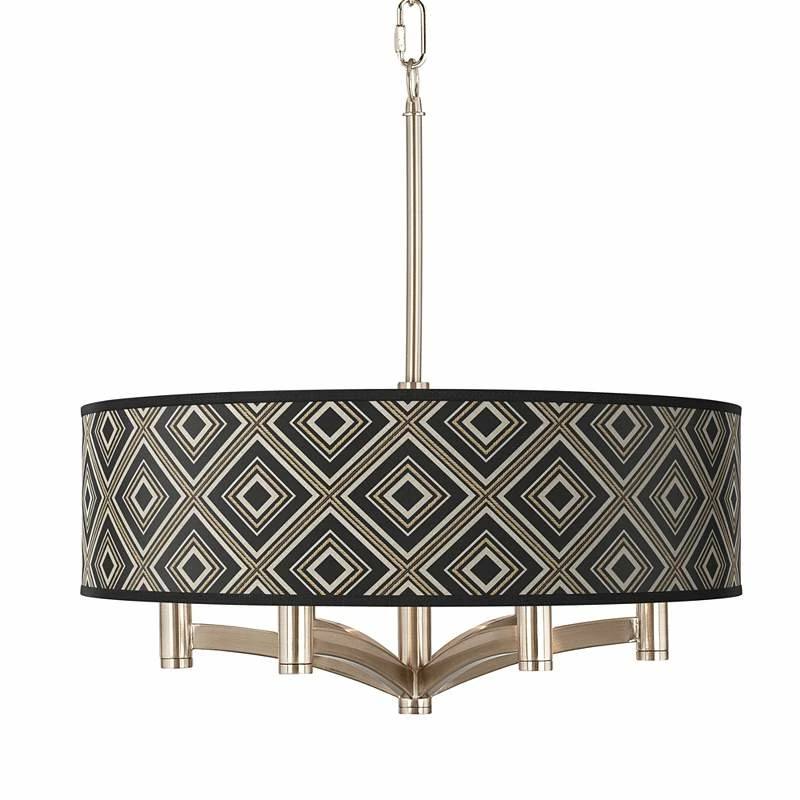 Rhythm Ava 6-Light Nickel Pendant Chandelier 3 Rhythm Ava 6-Light Nickel Pendant Chandelier