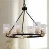 Richmond 25 1/2" Wide Matte Black 6-Light Chandelier -Lighting Sales Shop richmond 25 and one half inch wide matte black 6 light chandelier 853h1cropped