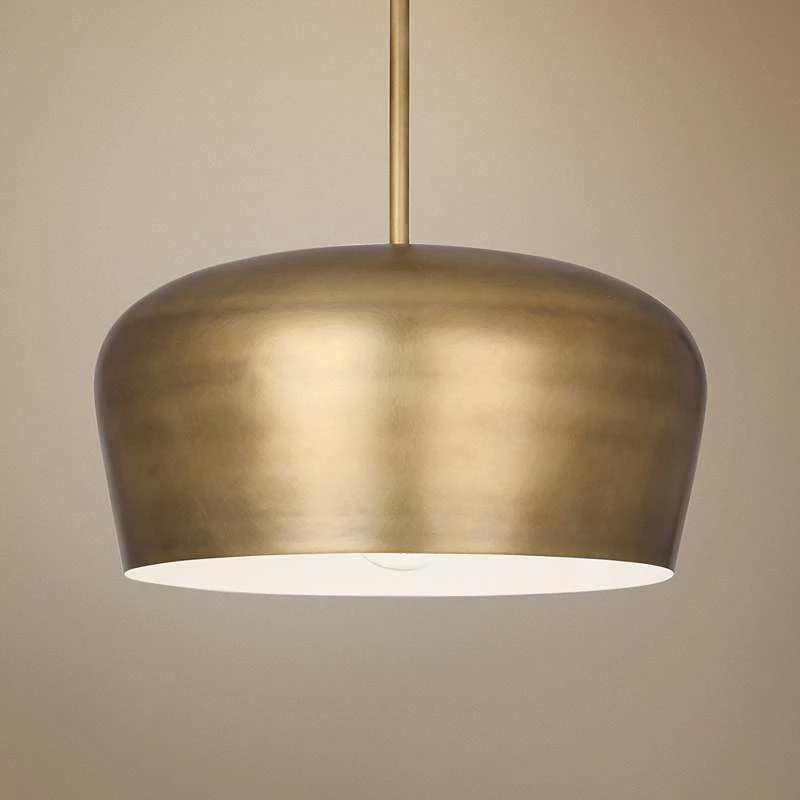 Rico Espinet Bumper 18 1/2" Wide Warm Brass Pendant Light 3 Rico Espinet Bumper 18 1/2" Wide Warm Brass Pendant Light