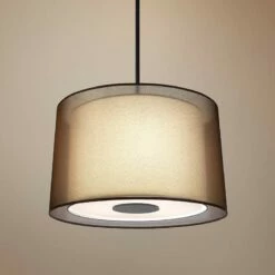 Robert Abbey 29" Wide Saturina Bronze Pendant Chandelier