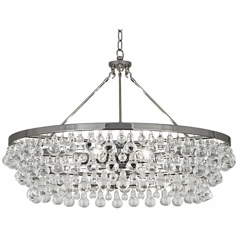 Robert Abbey 35"W Bling 6-Light Large Crystal Chandelier 4 Robert Abbey 35"W Bling 6-Light Large Crystal Chandelier - Image 2