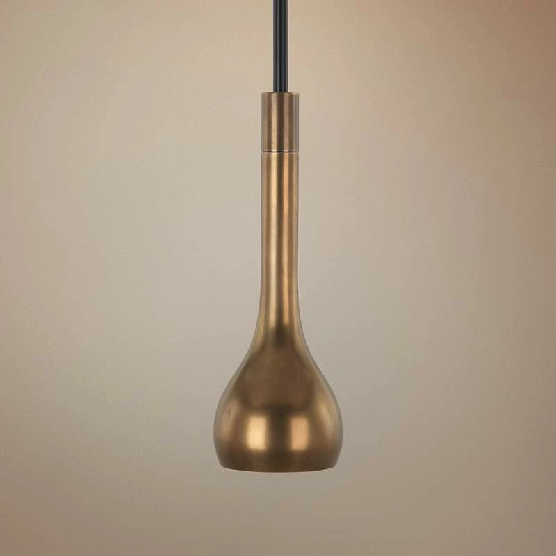 Robert Abbey Axis Natural Brass Mini Pendant Light 3 Robert Abbey Axis Natural Brass Mini Pendant Light