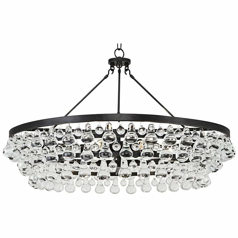 Robert Abbey Bling Collection 35"W Deep Bronze Chandelier 4 Robert Abbey Bling Collection 35"W Deep Bronze Chandelier - Image 2